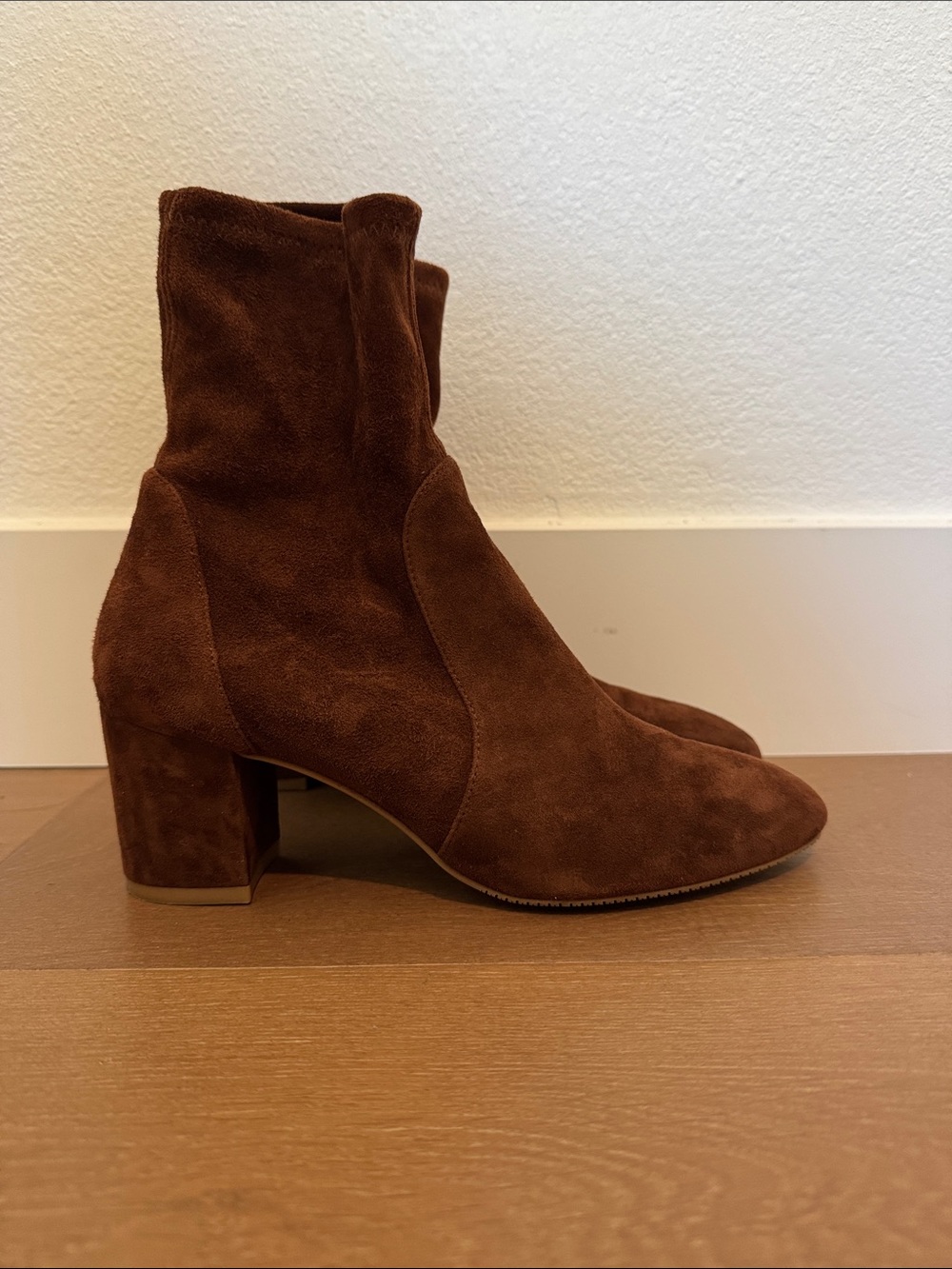 Stuart Weitzman Yuliana Brown Suede Boots
